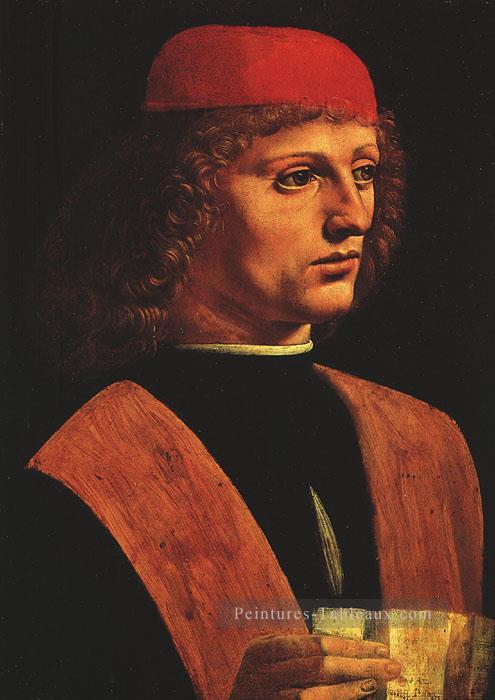 Portrait d’un musicien Léonard de Vinci Peintures à l'huile